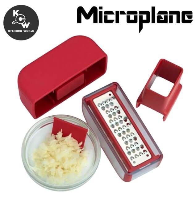 ชุดมีดบดและหั่นกระเทียม MICROPLANE PT2418-RE สีแดง_9
